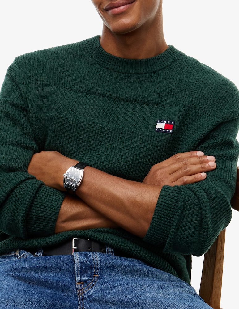 Tommy Jeans Maglione a righe texturizzato con logo - immagine 4 Tommy Jeans Maglione a righe texturizzato con logo - immagine 4