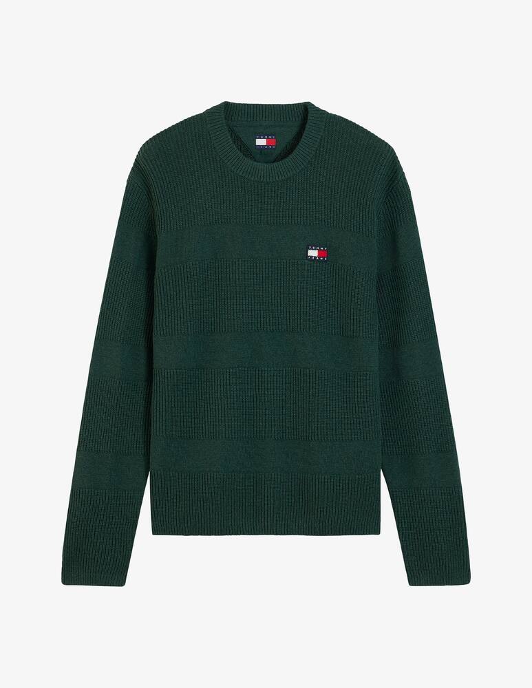 rinascente Tommy Jeans Maglione a righe texturizzato con logo