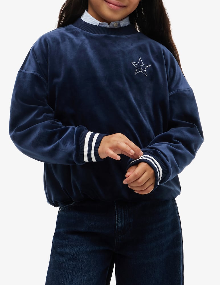 Tommy Hilfiger Felpa in velluto con stella - immagine 2 Tommy Hilfiger Felpa in velluto con stella - immagine 2