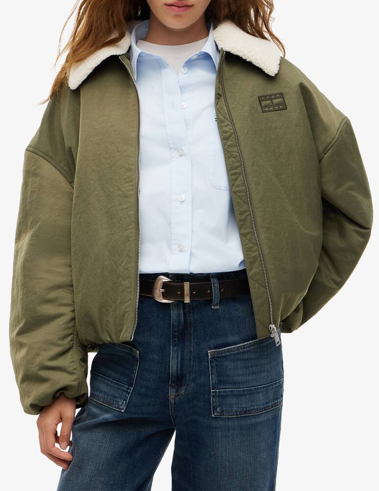 rinascente Tommy Jeans Bomber utility con collo in teddy