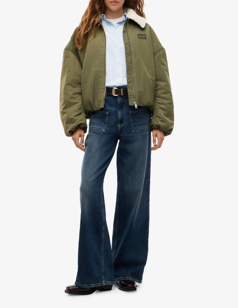 rinascente Tommy Jeans Bomber utility con collo in teddy