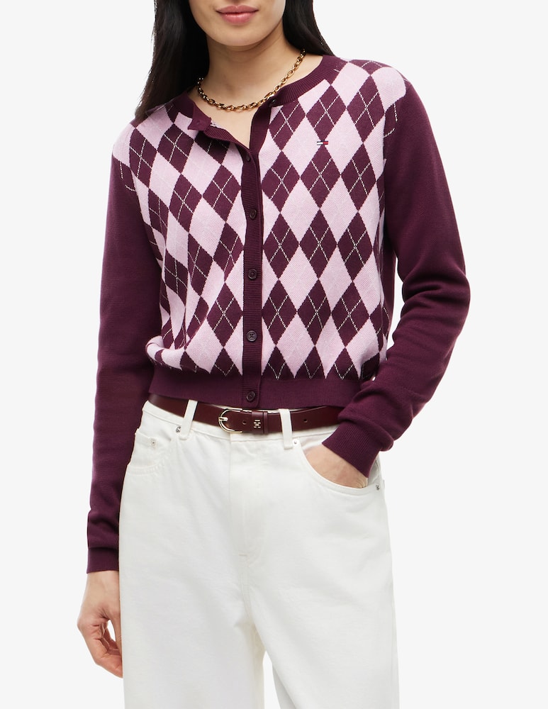 Tommy Jeans Cardigan argyle - immagine 1 Tommy Jeans Cardigan argyle - immagine 1