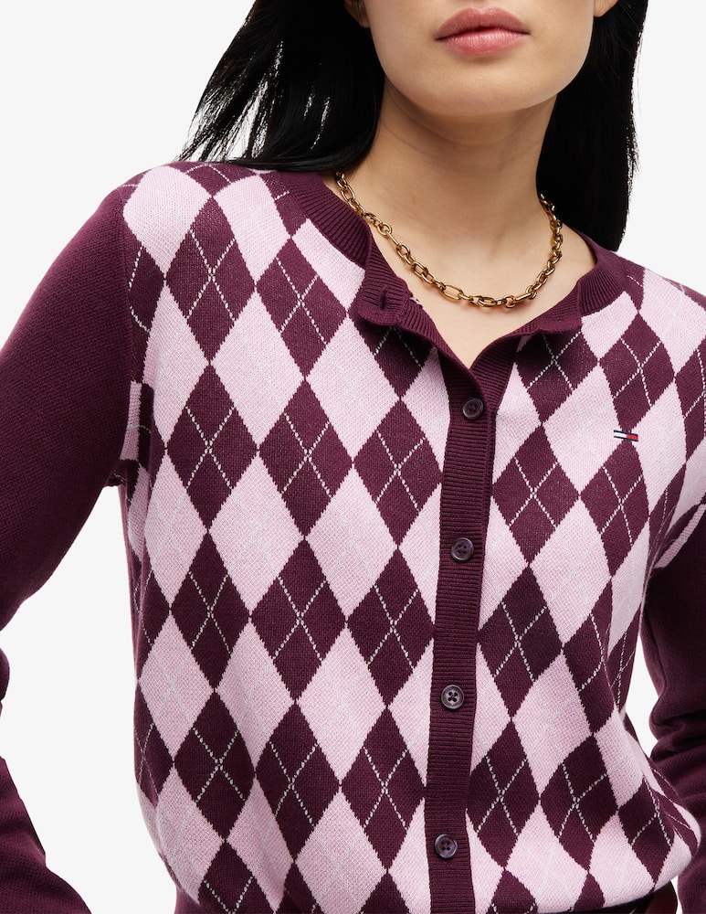 Tommy Jeans Cardigan argyle - immagine 4 Tommy Jeans Cardigan argyle - immagine 4