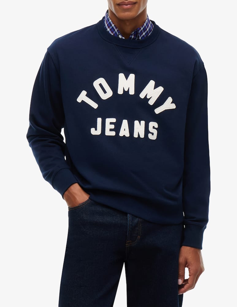 rinascente Tommy Jeans Felpa girocollo con logo