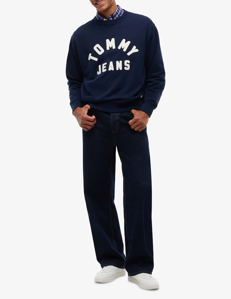 rinascente Tommy Jeans Felpa girocollo con logo