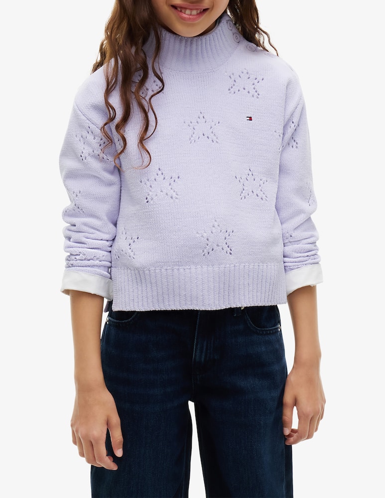 Tommy Hilfiger Maglia collo alto in ciniglia - immagine 2 Tommy Hilfiger Maglia collo alto in ciniglia - immagine 2