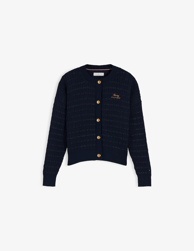 Tommy Hilfiger lurex cable cardigan - picture 1 Tommy Hilfiger lurex cable cardigan - picture 1
