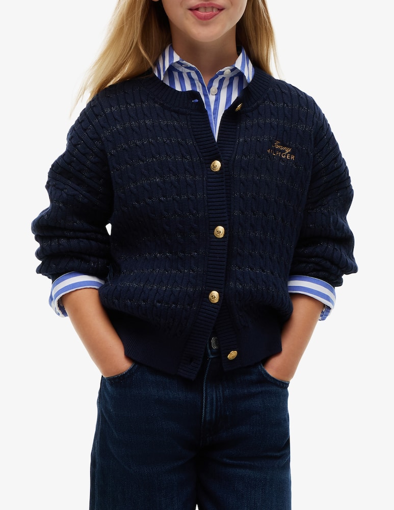 Tommy Hilfiger lurex cable cardigan - picture 2 Tommy Hilfiger lurex cable cardigan - picture 2
