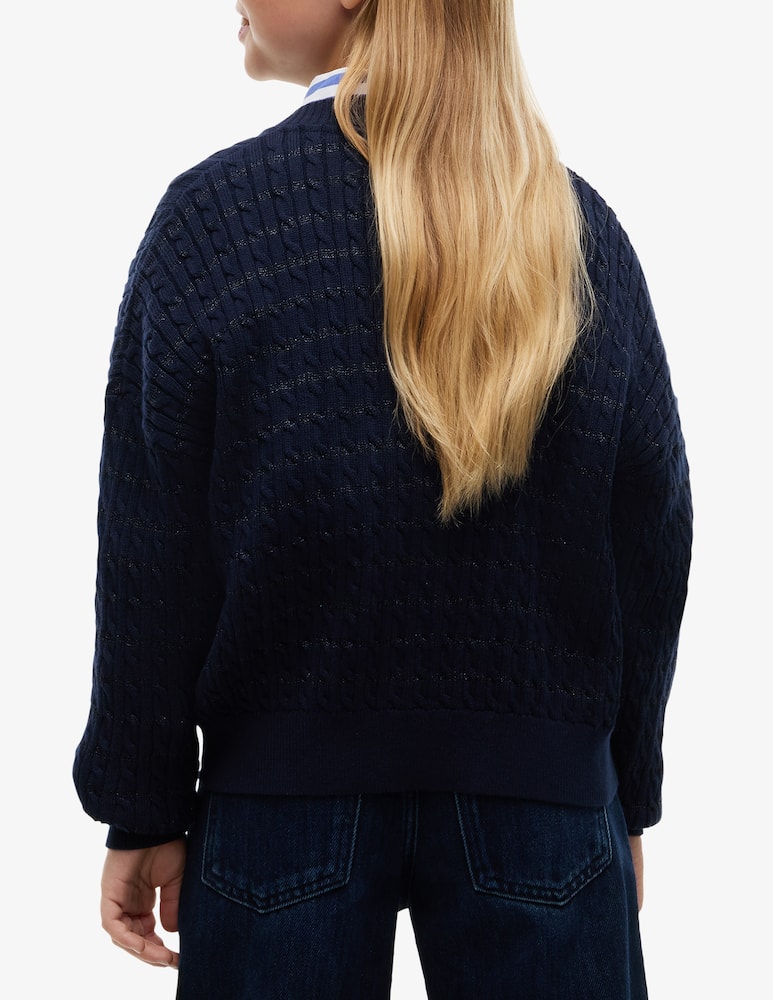 Tommy Hilfiger lurex cable cardigan - picture 3 Tommy Hilfiger lurex cable cardigan - picture 3