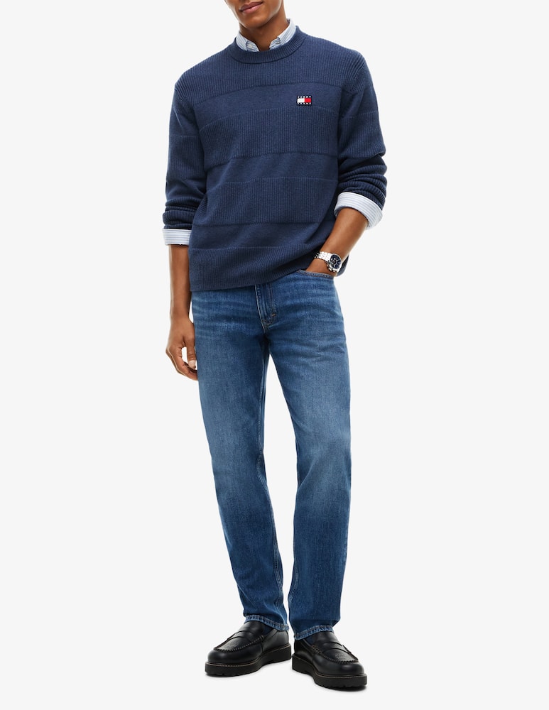 rinascente Tommy Jeans Maglia girocollo textured con logo
