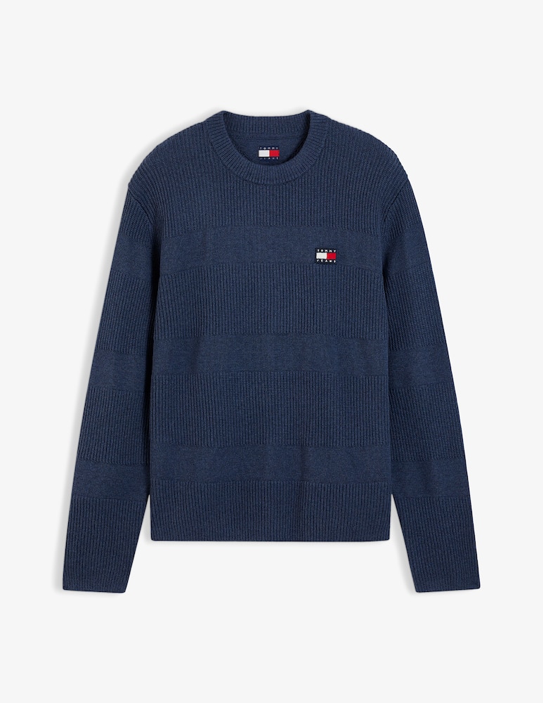 rinascente Tommy Jeans Maglia girocollo textured con logo