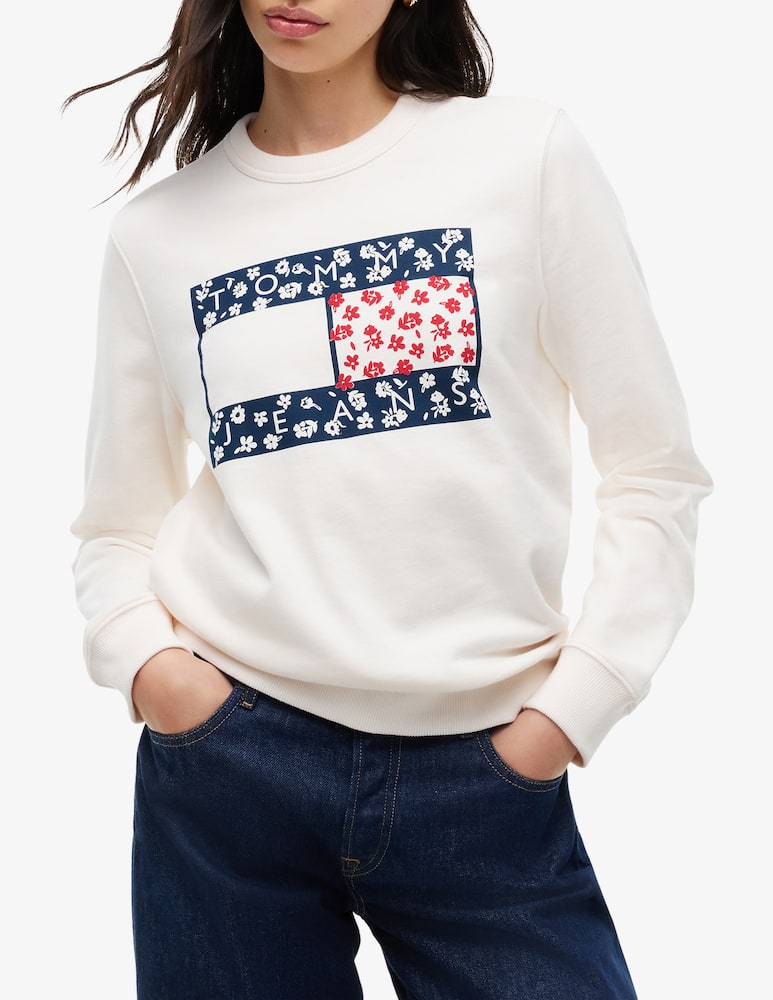 rinascente Tommy Jeans Felpa girocollo con logo