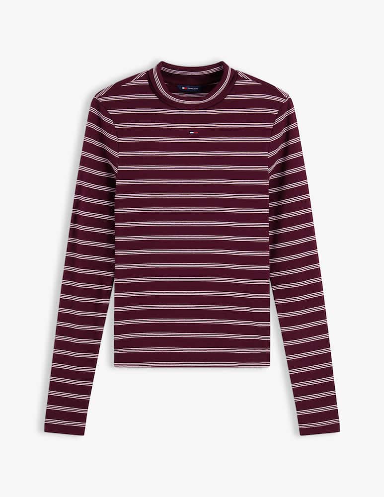 Tommy Jeans Striped mock neck long sleeve tee - picture 5 Tommy Jeans Striped mock neck long sleeve tee - picture 5