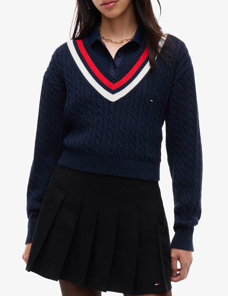 rinascente Tommy Jeans Cable tipping sweater