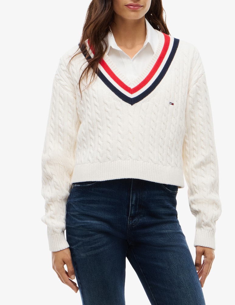 rinascente Tommy Jeans Cable tipping sweater