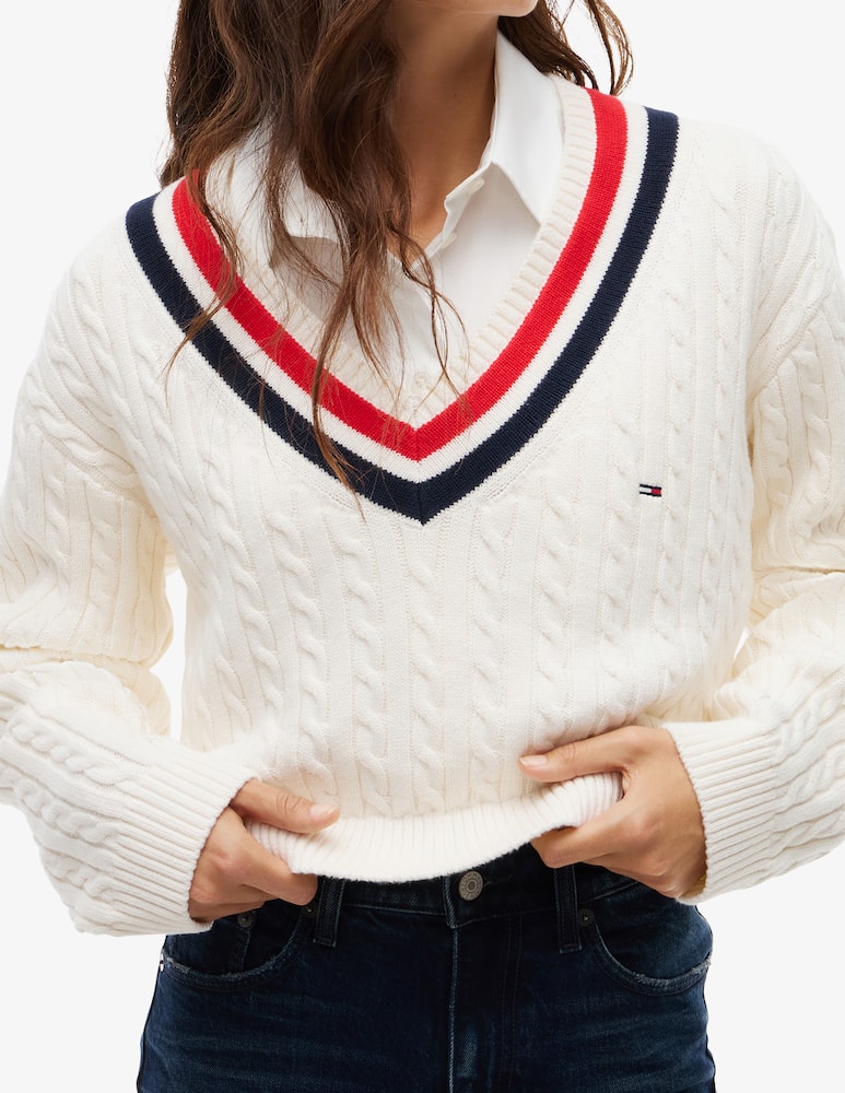 rinascente Tommy Jeans Cable tipping sweater