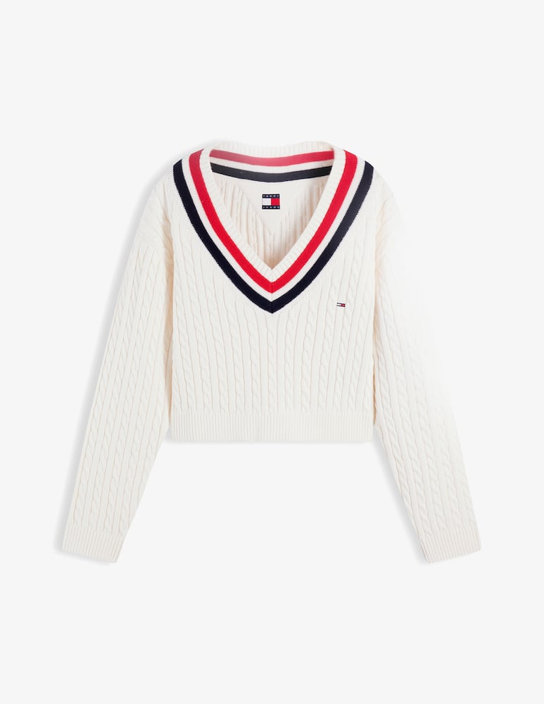 rinascente Tommy Jeans Cable tipping sweater