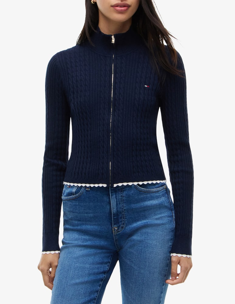 rinascente Tommy Jeans Cardigan zip con trecce