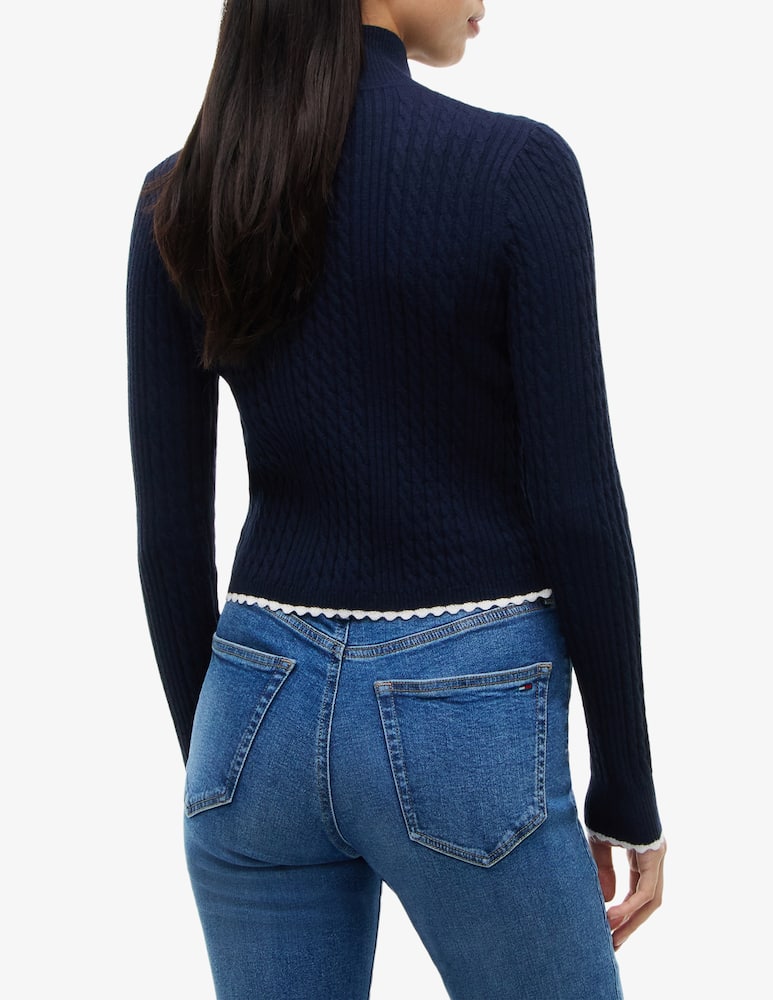 rinascente Tommy Jeans Cardigan zip con trecce