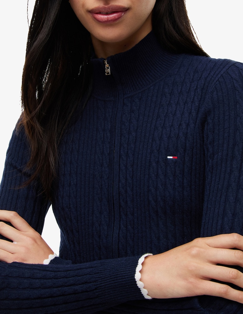 rinascente Tommy Jeans Cardigan zip con trecce