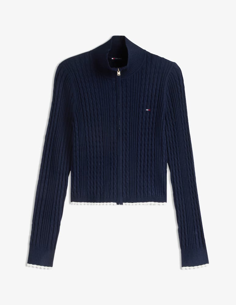 rinascente Tommy Jeans Cardigan zip con trecce