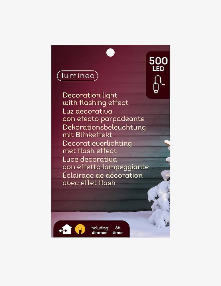Kaemingk Albero cono micro LED uso esterno eff. flash - immagine 2 Kaemingk Albero cono micro LED uso esterno eff. flash - immagine 2