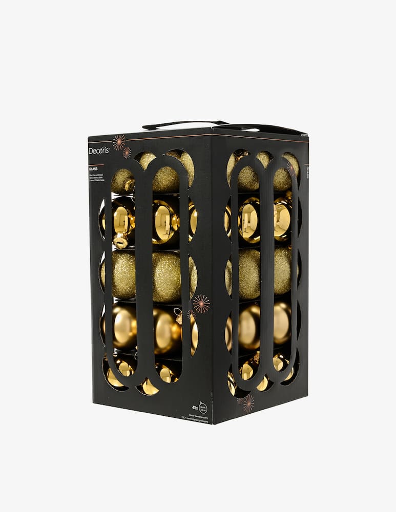 rinascente Kaemingk Box 45 Palline Lucide/Opache/Glitter 6Cm