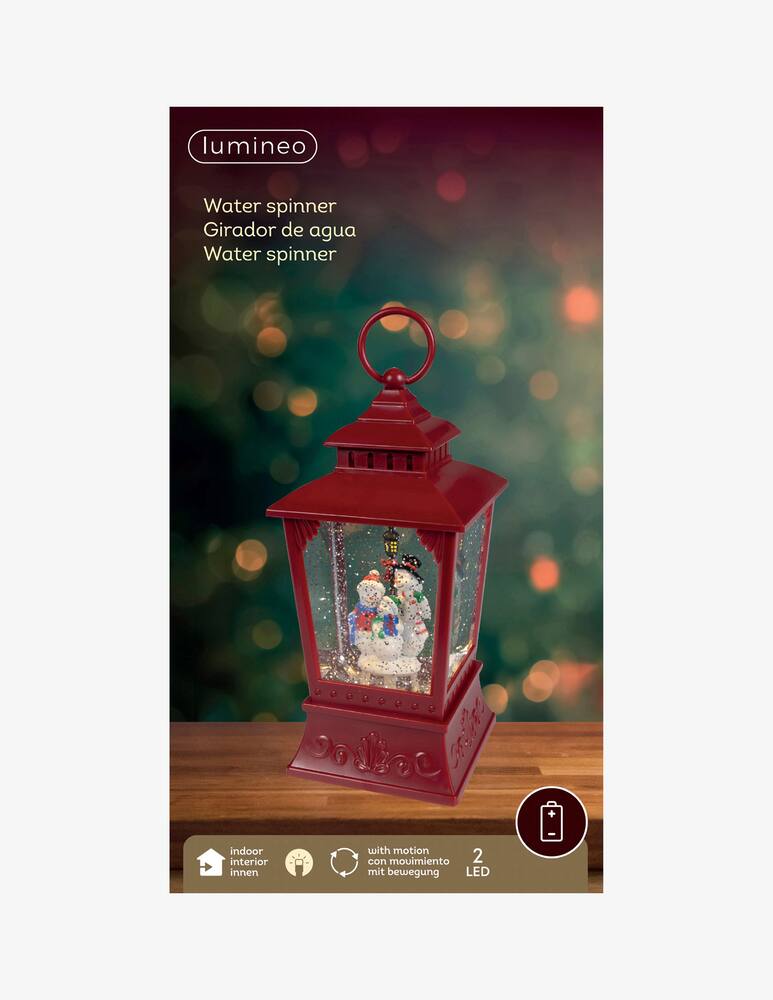 Kaemingk Lanterna con pupazzi neve LED - immagine 2 Kaemingk Lanterna con pupazzi neve LED - immagine 2