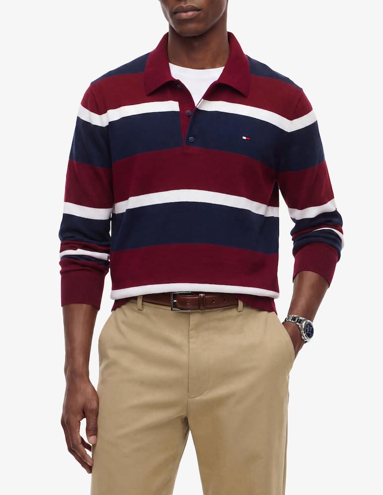 rinascente Tommy Hilfiger Striped long-sleeve polo