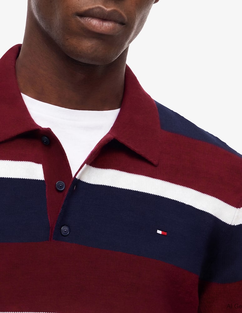 rinascente Tommy Hilfiger Striped long-sleeve polo