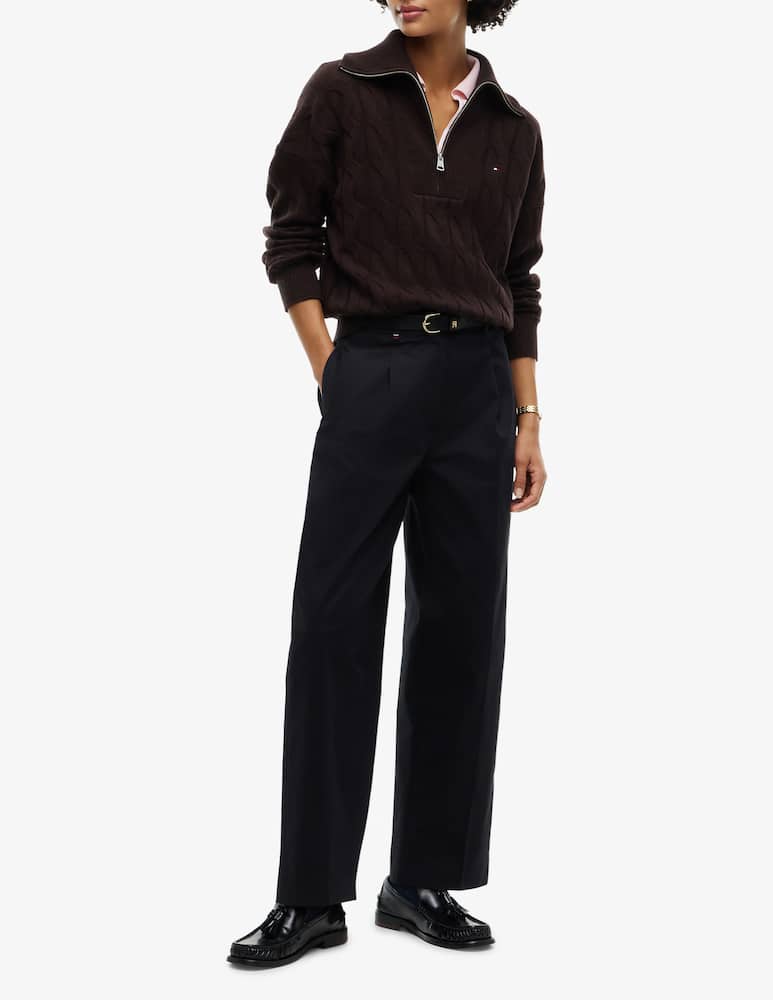 rinascente Tommy Hilfiger Cable knit half-zip jumper