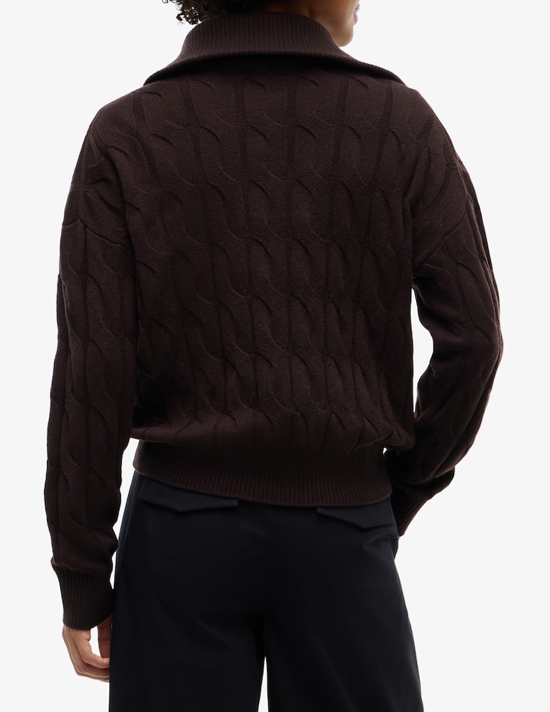 rinascente Tommy Hilfiger Cable knit half-zip jumper