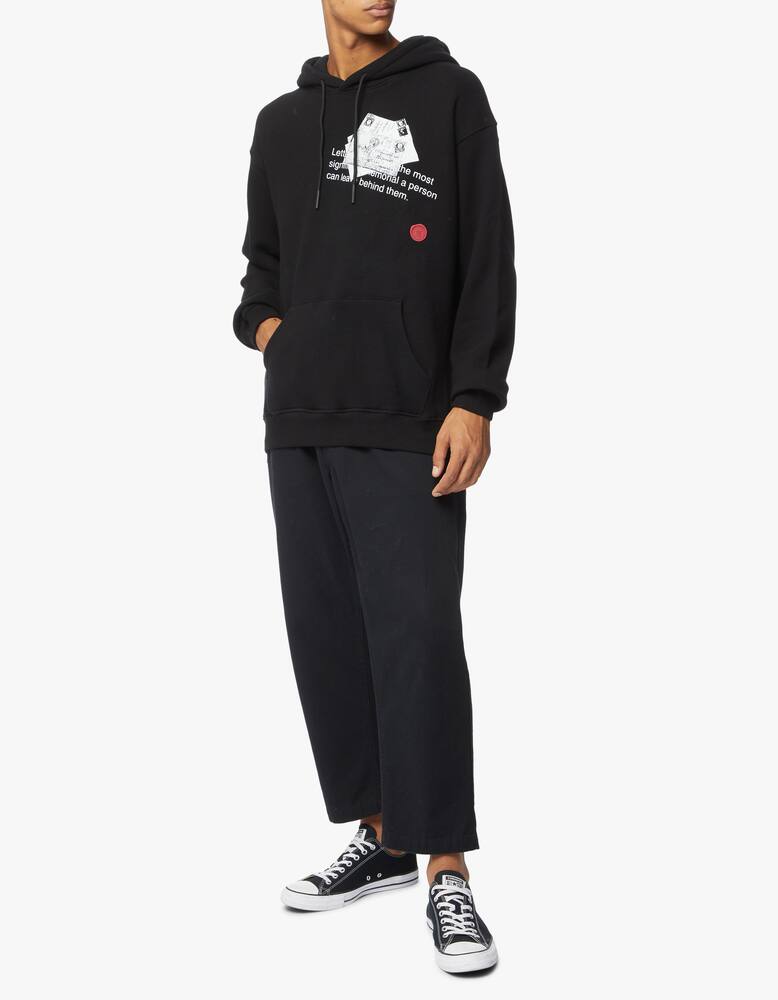 rinascente Tee Library Zipped slit hoodie