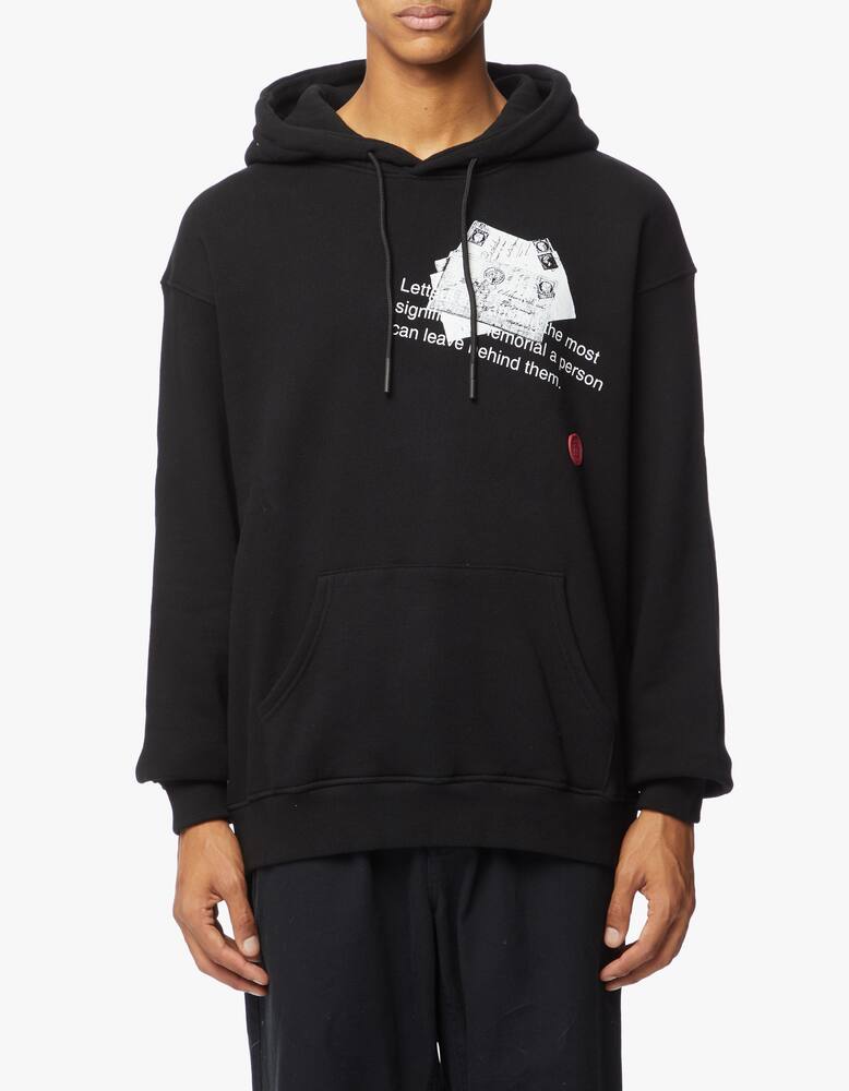 rinascente Tee Library Zipped slit hoodie