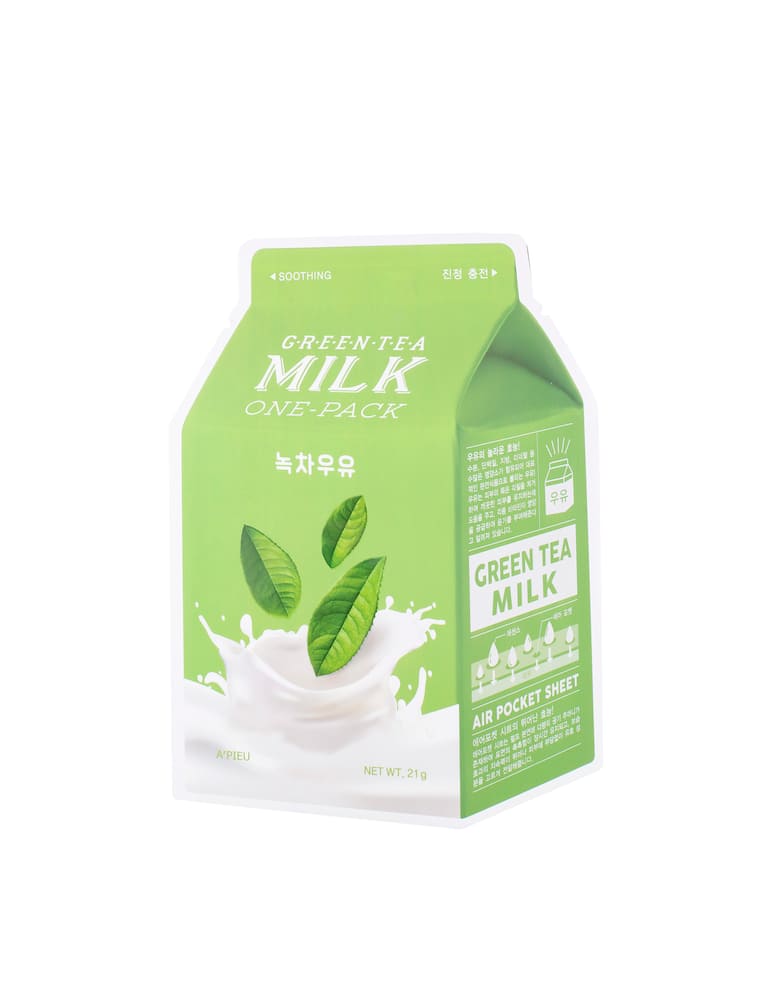 A'pieu Green Tea Milk One-Pack maschera - immagine 1