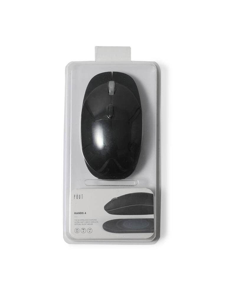 rinascente Pout Hands 4 Mouse Ricaricabile Wireless - Nero