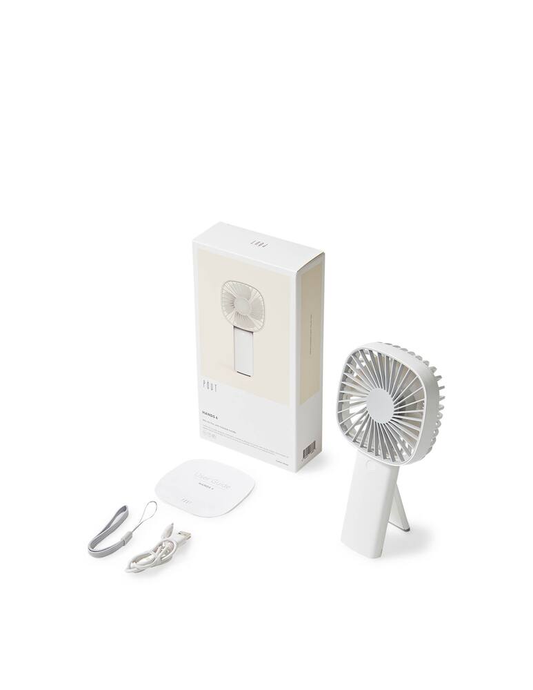 rinascente Pout Hands 6 Mini Ventilatore Portatile - Bianco