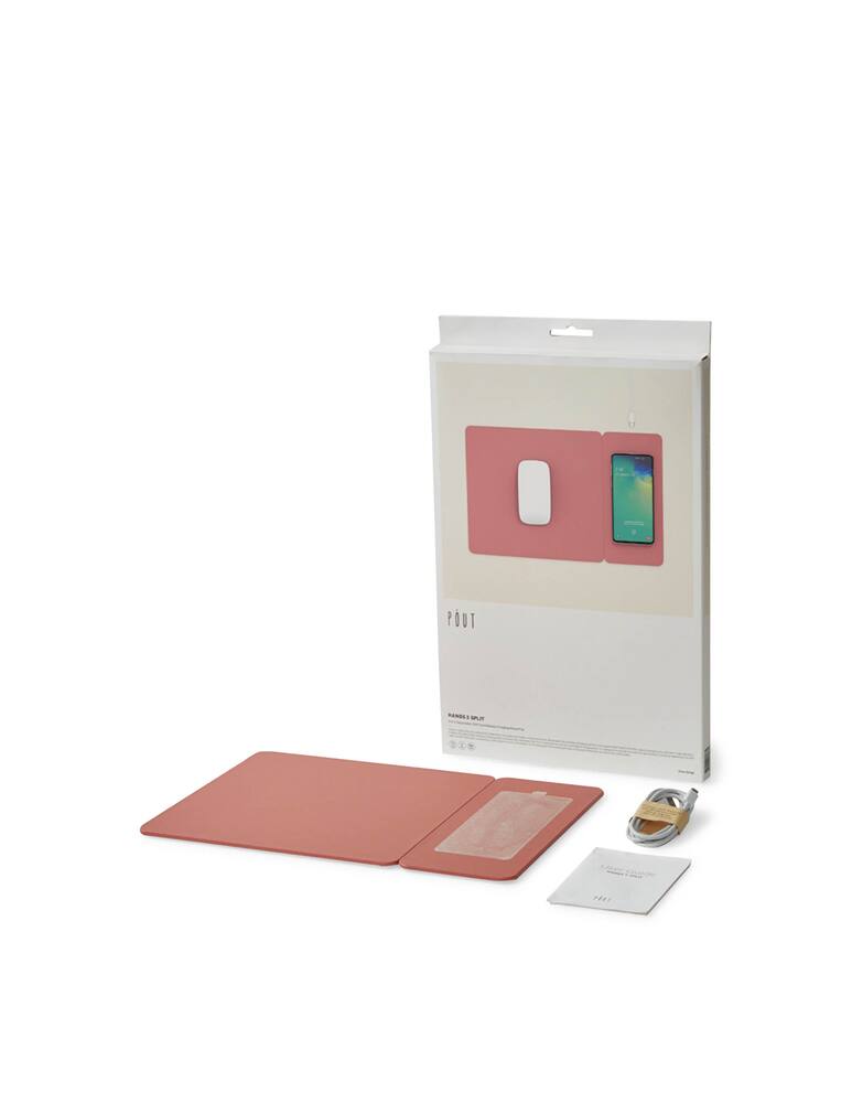 rinascente Pout Hands 3 Split Tappetino/Caricatore Wireless Scomponibile - Arancione