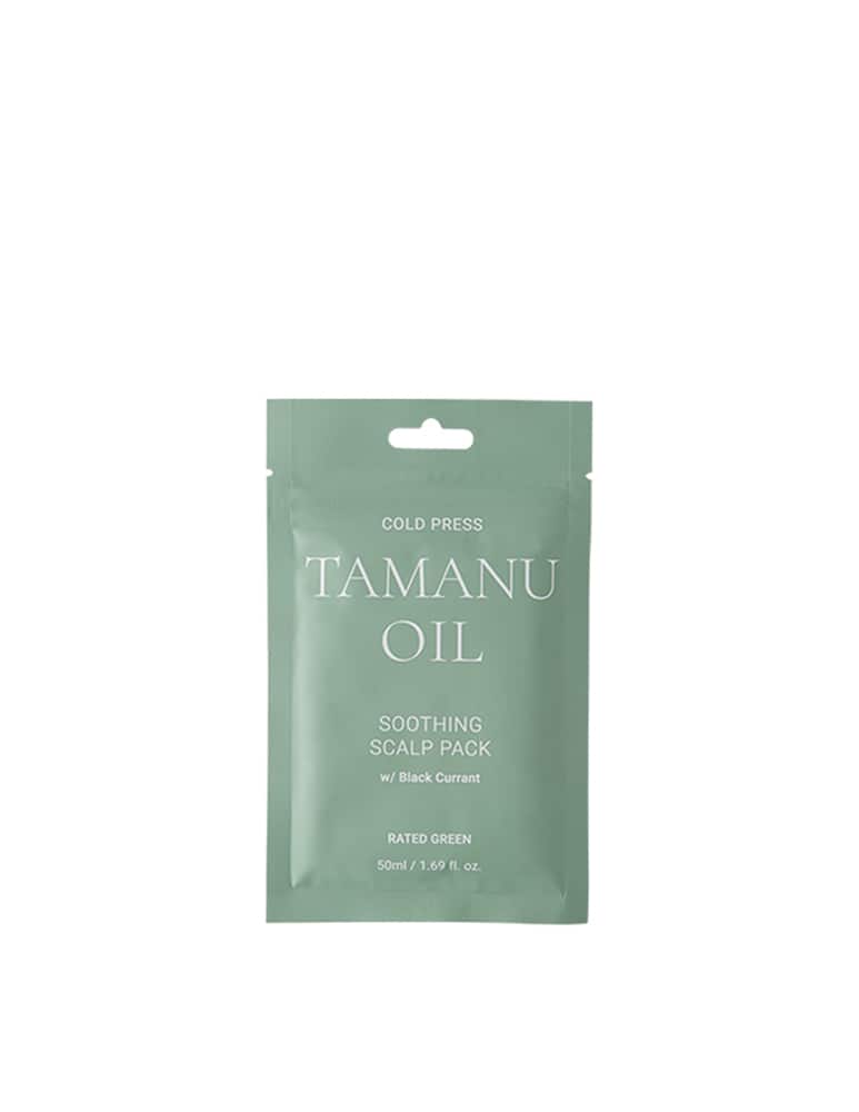 Rated Green Cold Press Tamanu Oil Soothing Scalppack W/Blackcurrant - immagine 1 Rated Green Cold Press Tamanu Oil Soothing Scalppack W/Blackcurrant - immagine 1