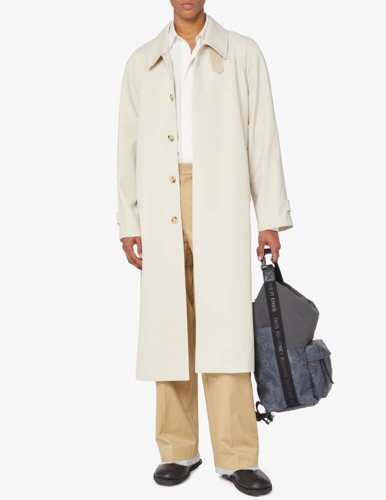 rinascente Dunst Unisex raglan wool mac coat 