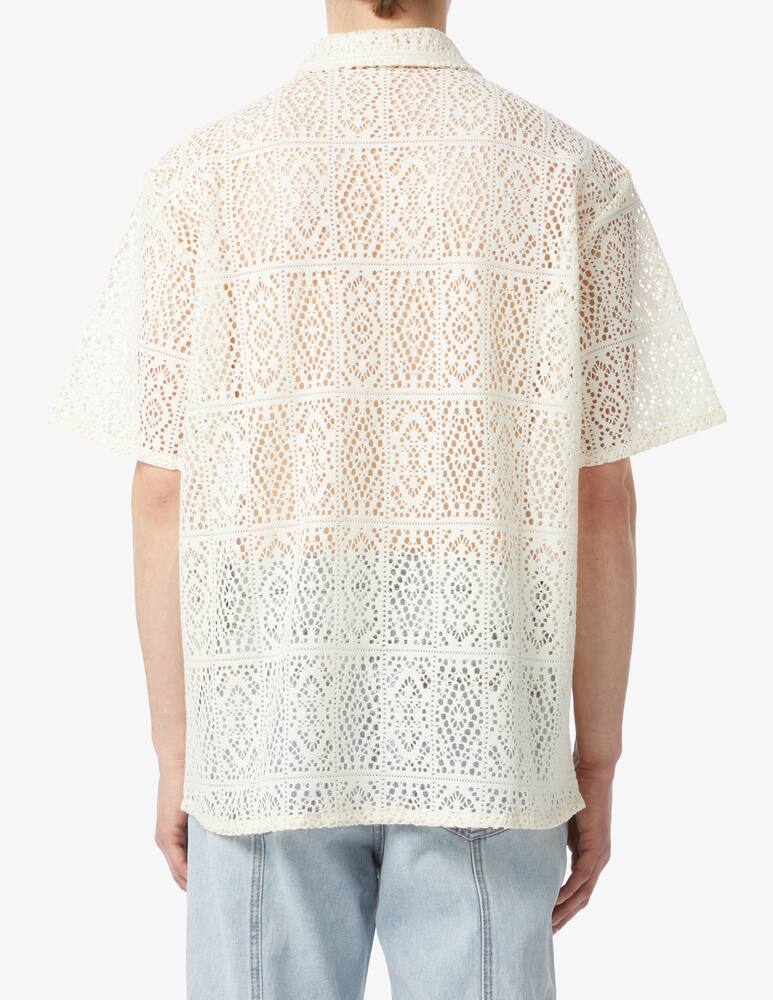 rinascente Dunst Crochet shacket shirt 