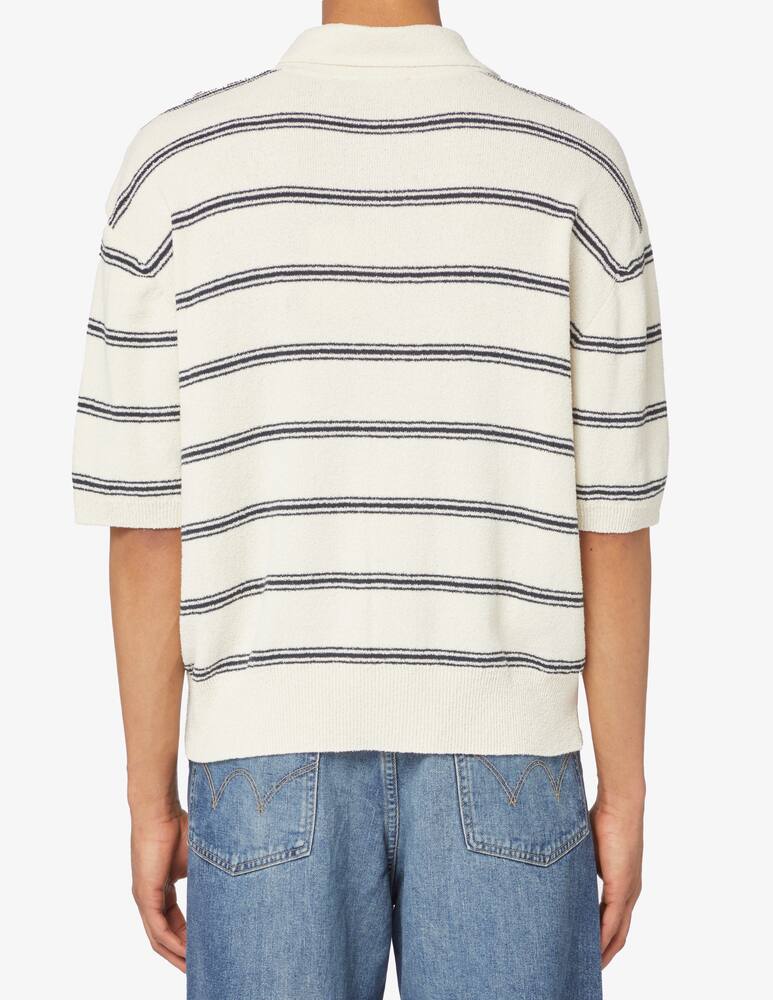 rinascente Dunst Open collar boucle knit 