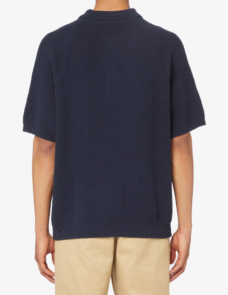 rinascente Dunst Half zip up short sleeve knit 