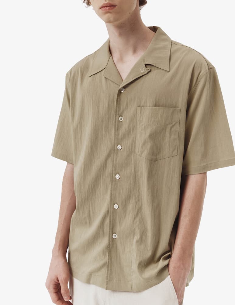 rinascente Dunst Camicia maniche corte out-pocket open collar