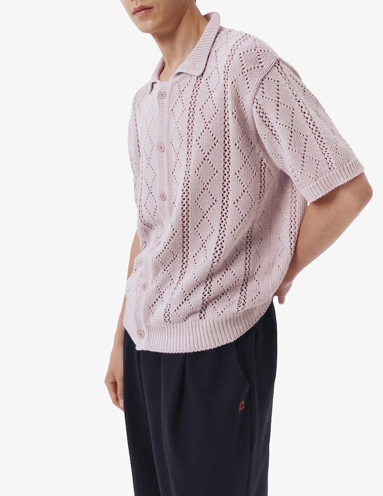 rinascente Dunst Cardigan maniche corte open crochet