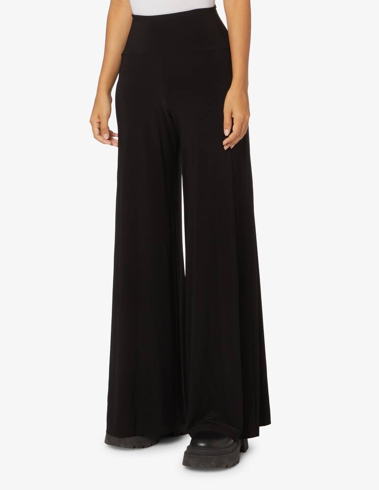 rinascente Norma Kamali Elephant wide-leg trousers - Black