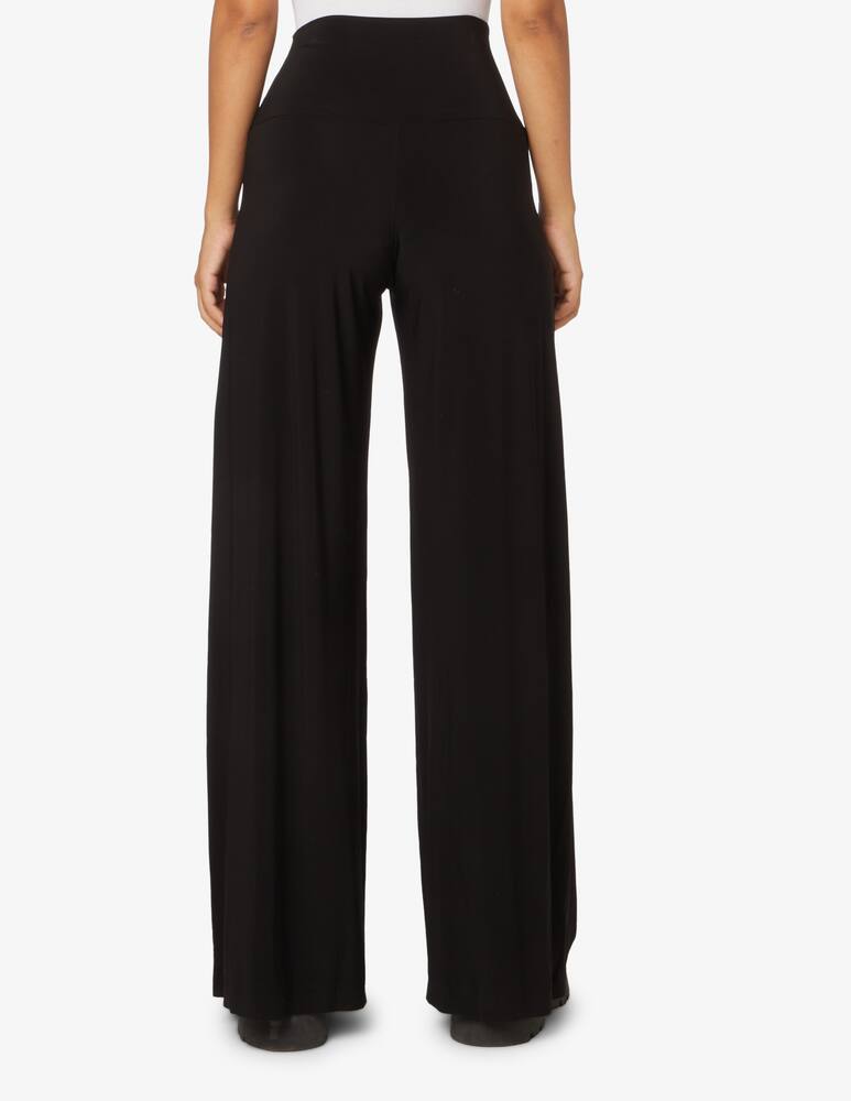 rinascente Norma Kamali Elephant wide-leg trousers - Black