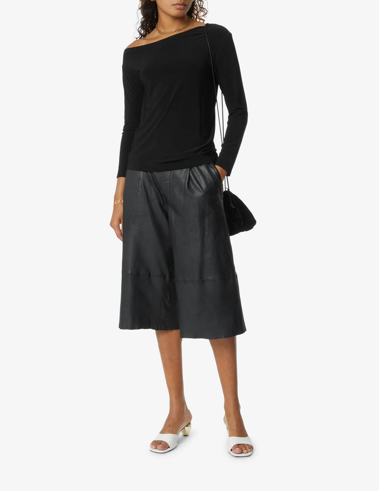 rinascente Norma Kamali Top a maniche lunghe - Nero