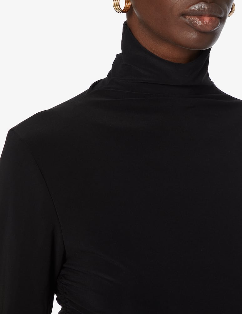 rinascente Norma Kamali Tuta intera con maniche lunghe e collo alto - Nero