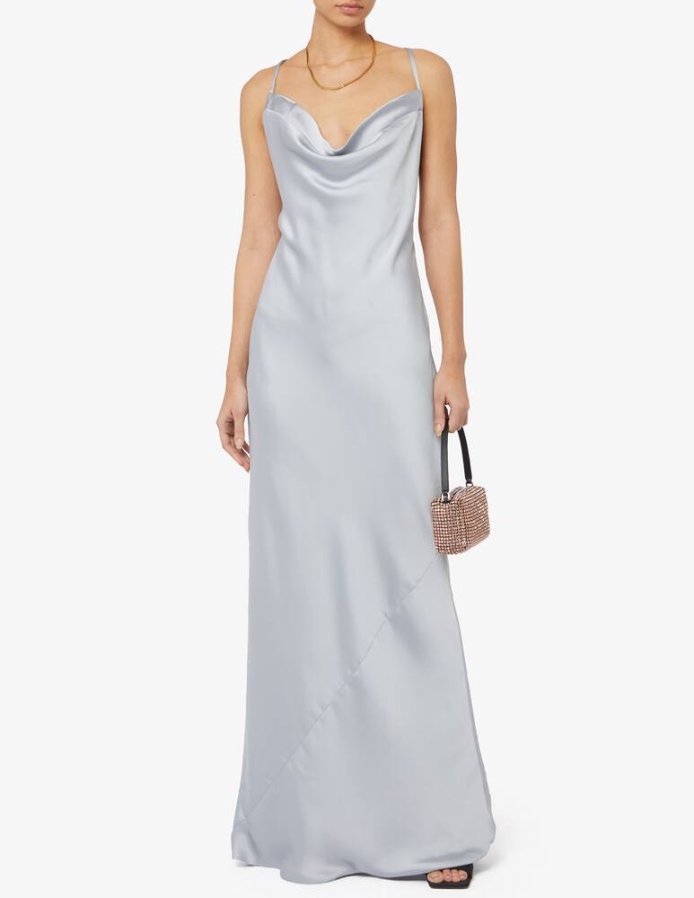 rinascente Norma Kamali Cross back bias gown